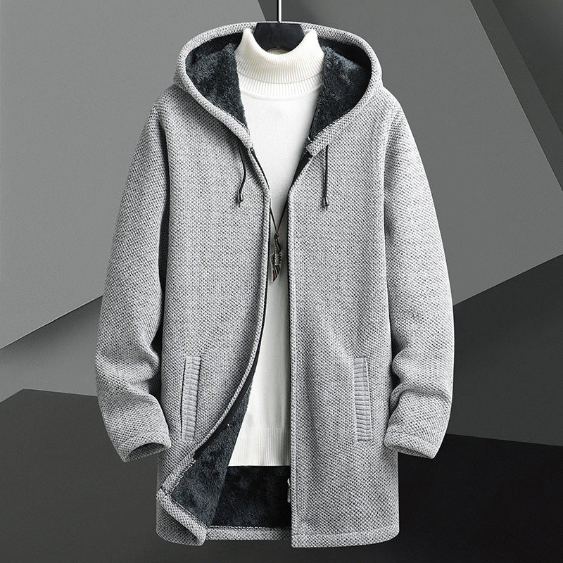 Herre Fleece Jakke med Hette 1