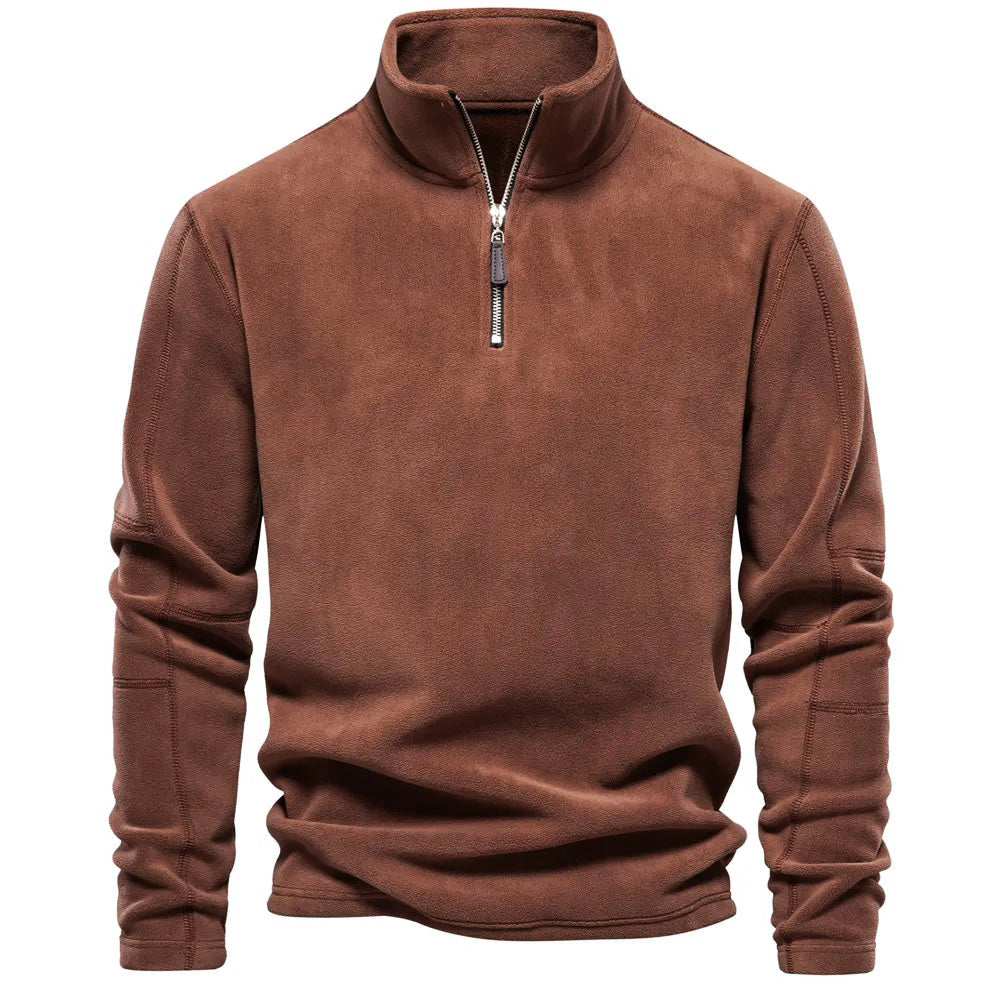 Herre Fleece Skjorte med Høy Krage 2