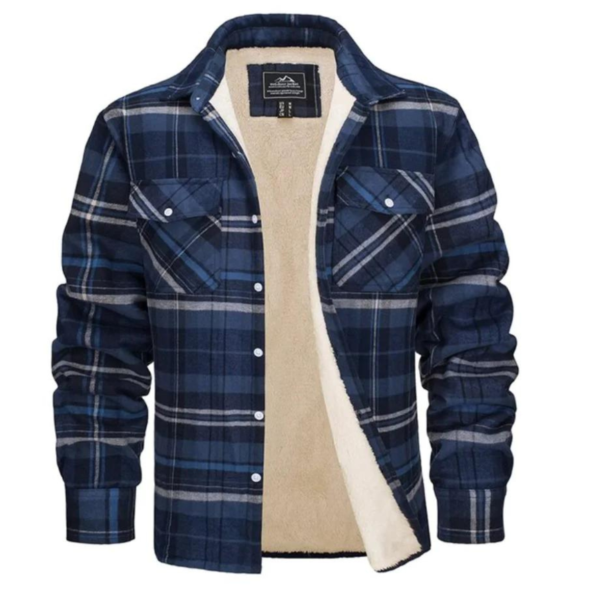 Herre Fleecevest Rutete Stil 9