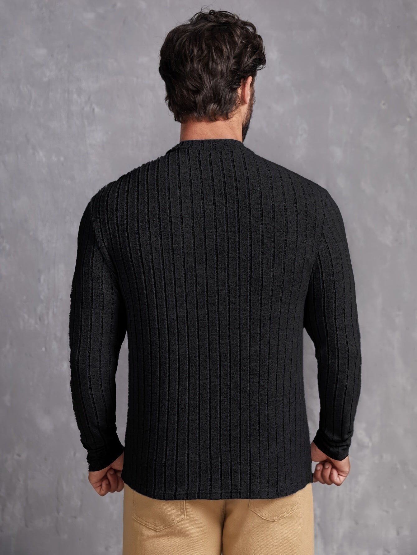 Herre Genser Crewneck Casual Stil Tidløs 5