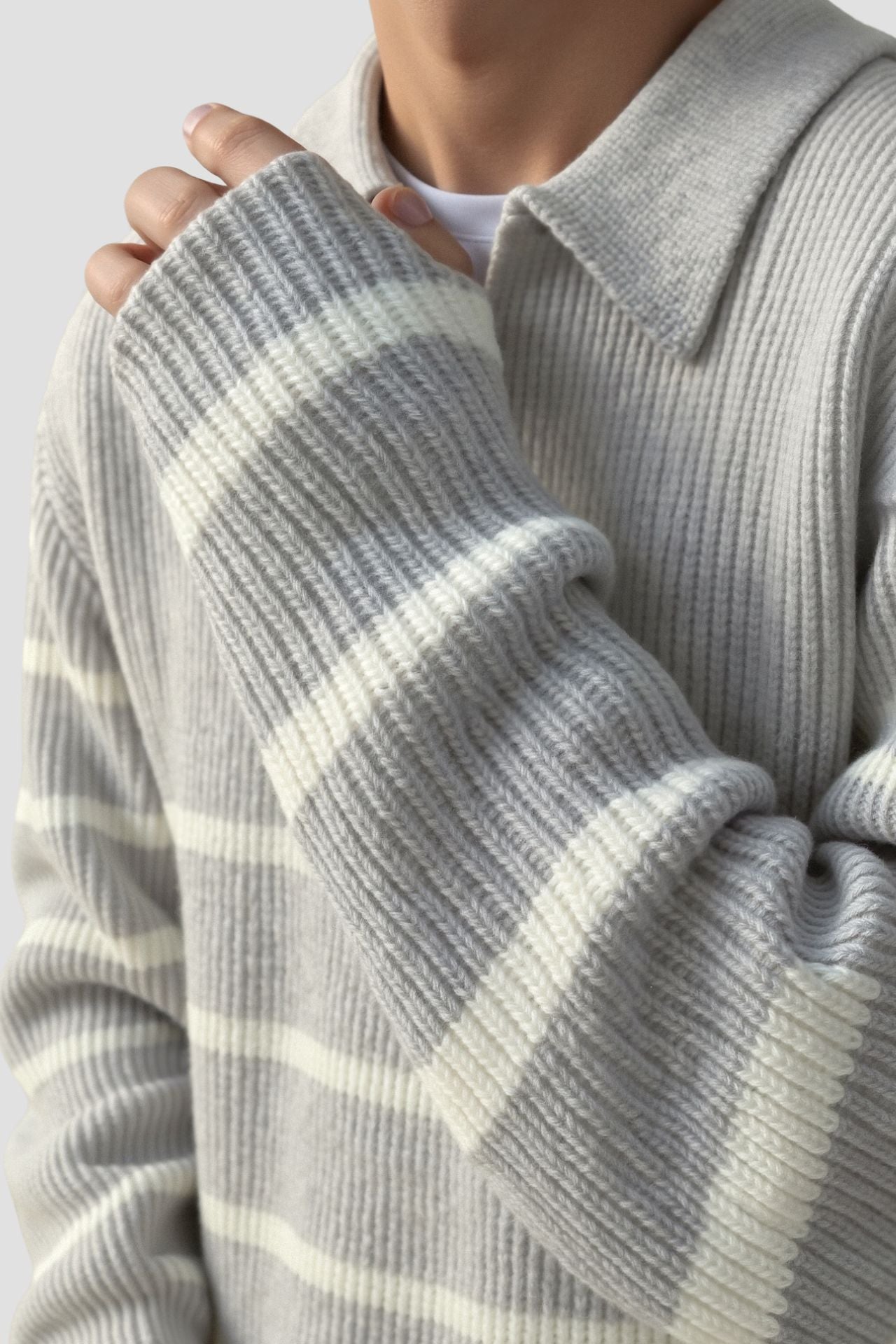 Herre Genser Half Zip Klassisk Stil 4