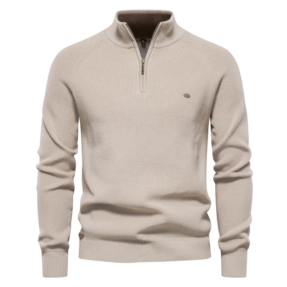 Herre Genser Halv Zip Moderne Passform for Fritid og Kontor 9