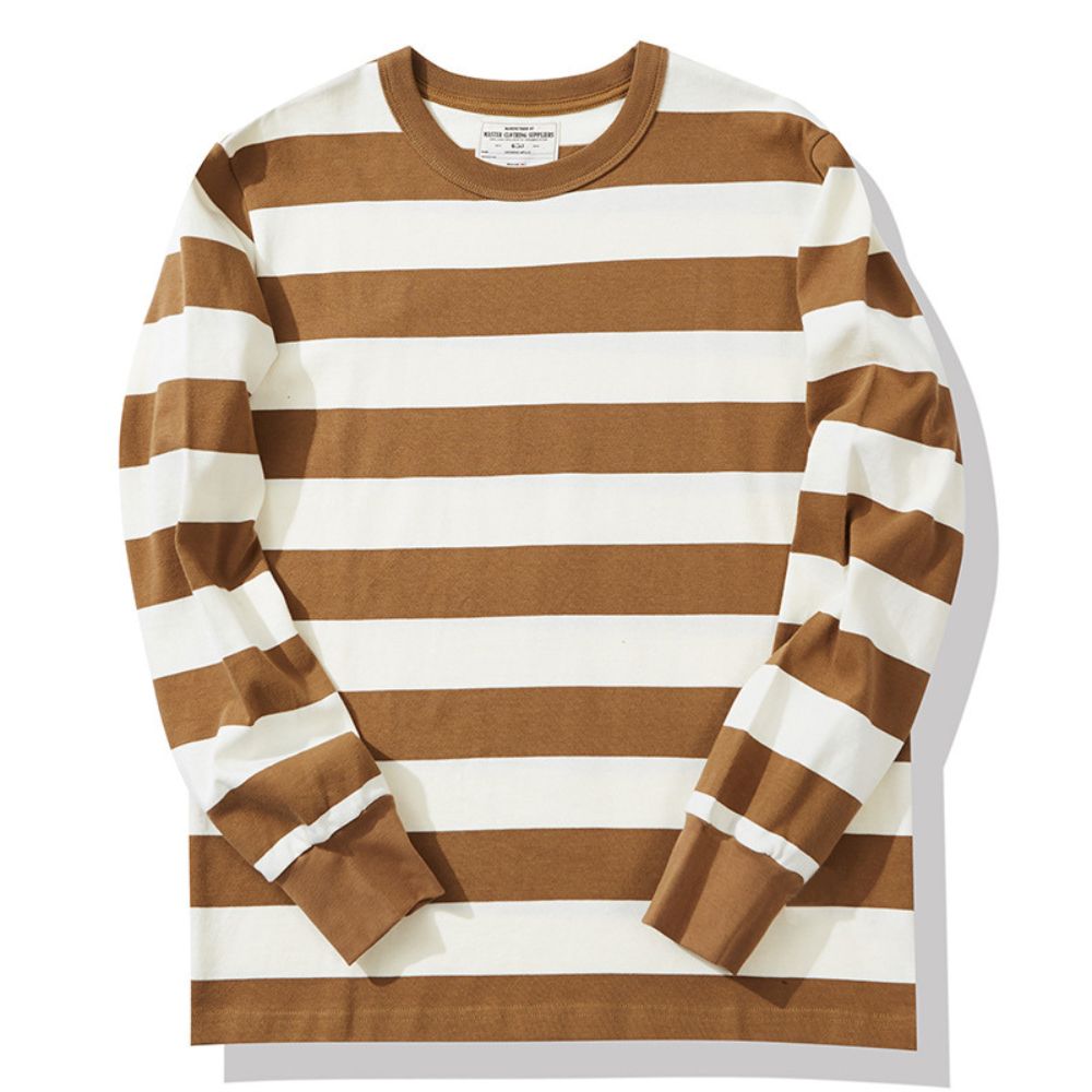 Herre Genser Strikket med Moderne Striper 3