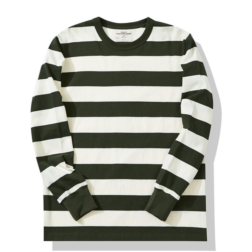 Herre Genser Strikket med Moderne Striper 4