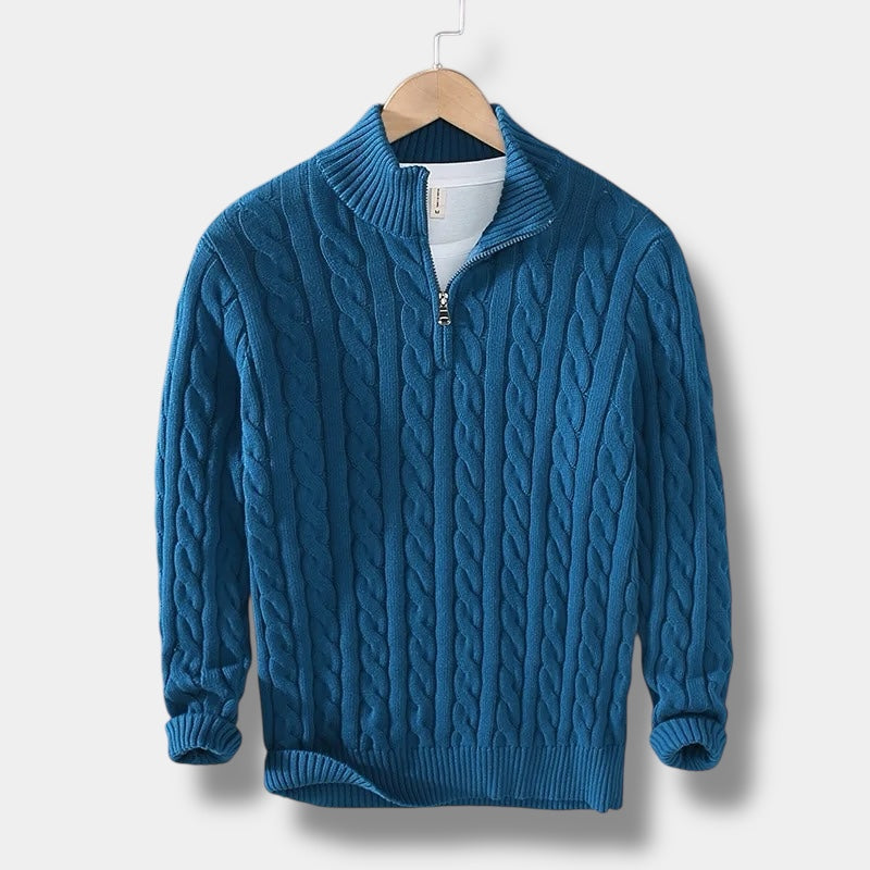 Herre Genser med Høy Hals Jacquard 10