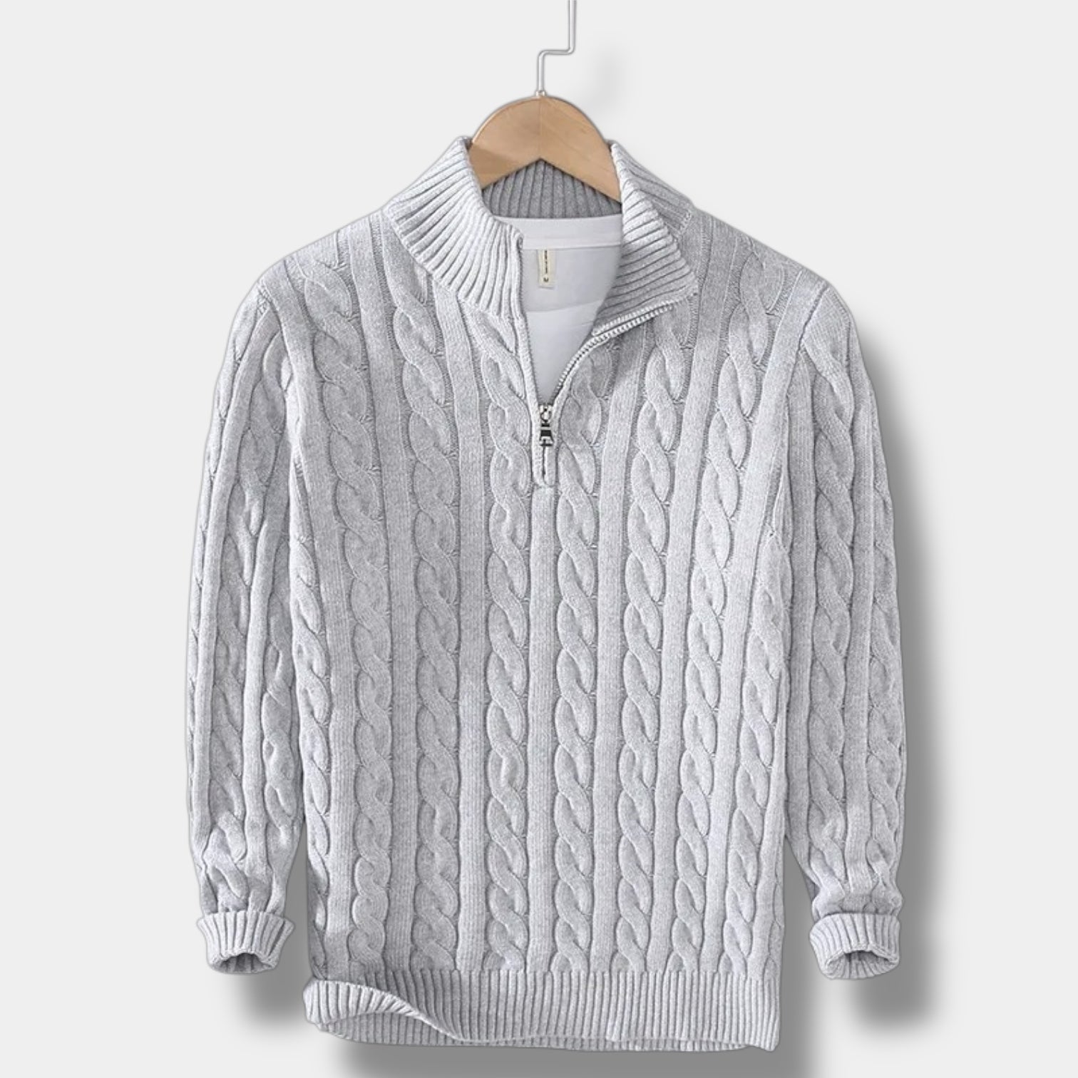 Herre Genser med Høy Hals Jacquard 7
