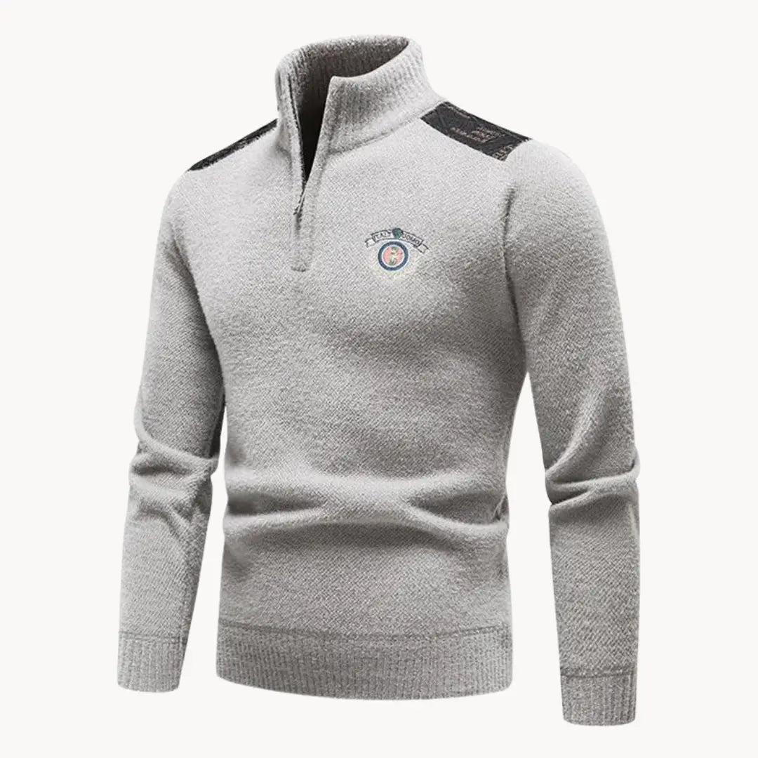 Herre Half Zip Genser Moderne for Hverdagsbruk 3