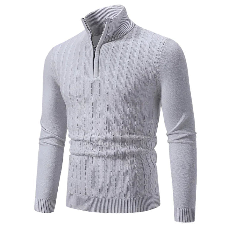 Herre Halv Zip Genser Stilig Design 5
