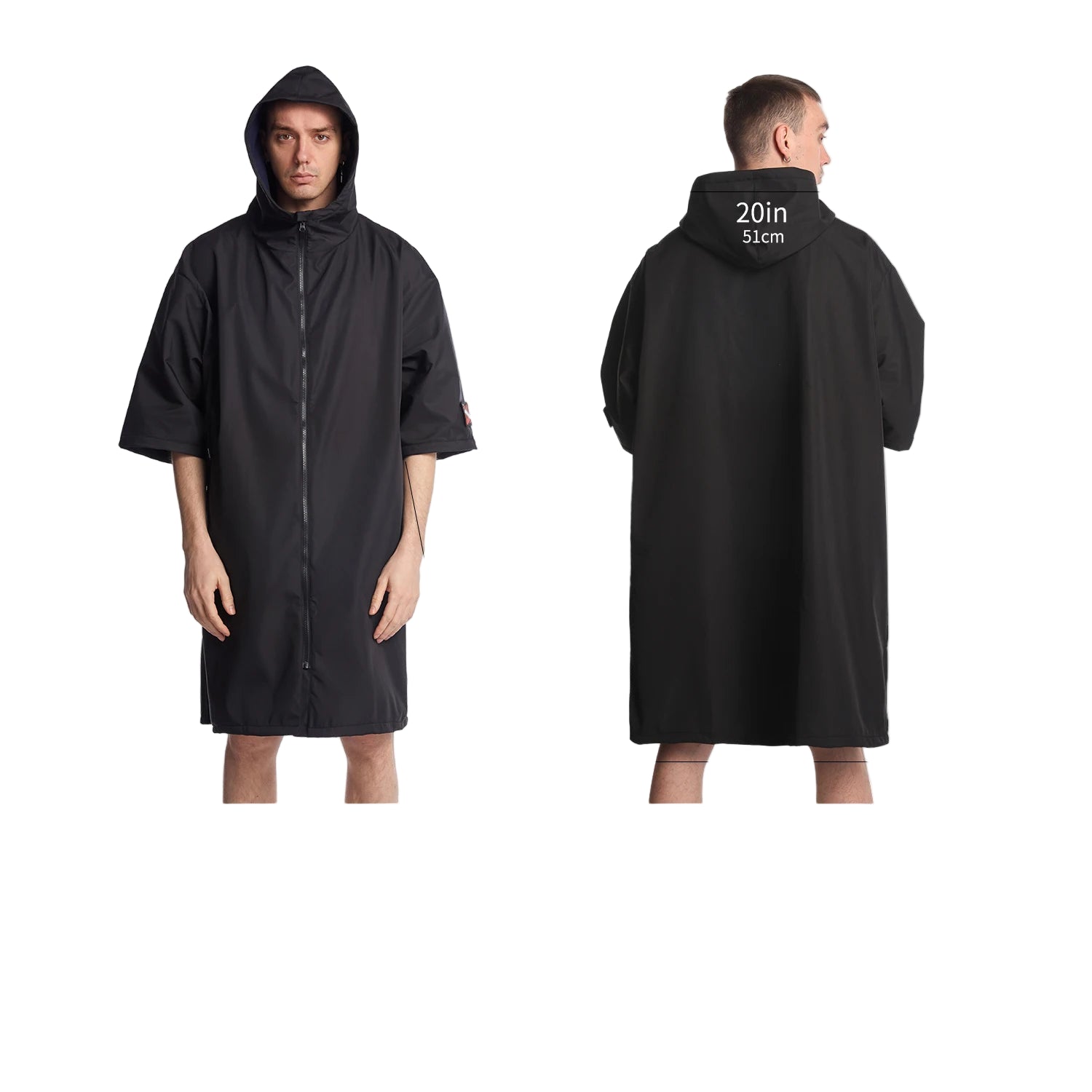 Herre Hettekappe Kortermet Vanntett Hurtigtørkende 0