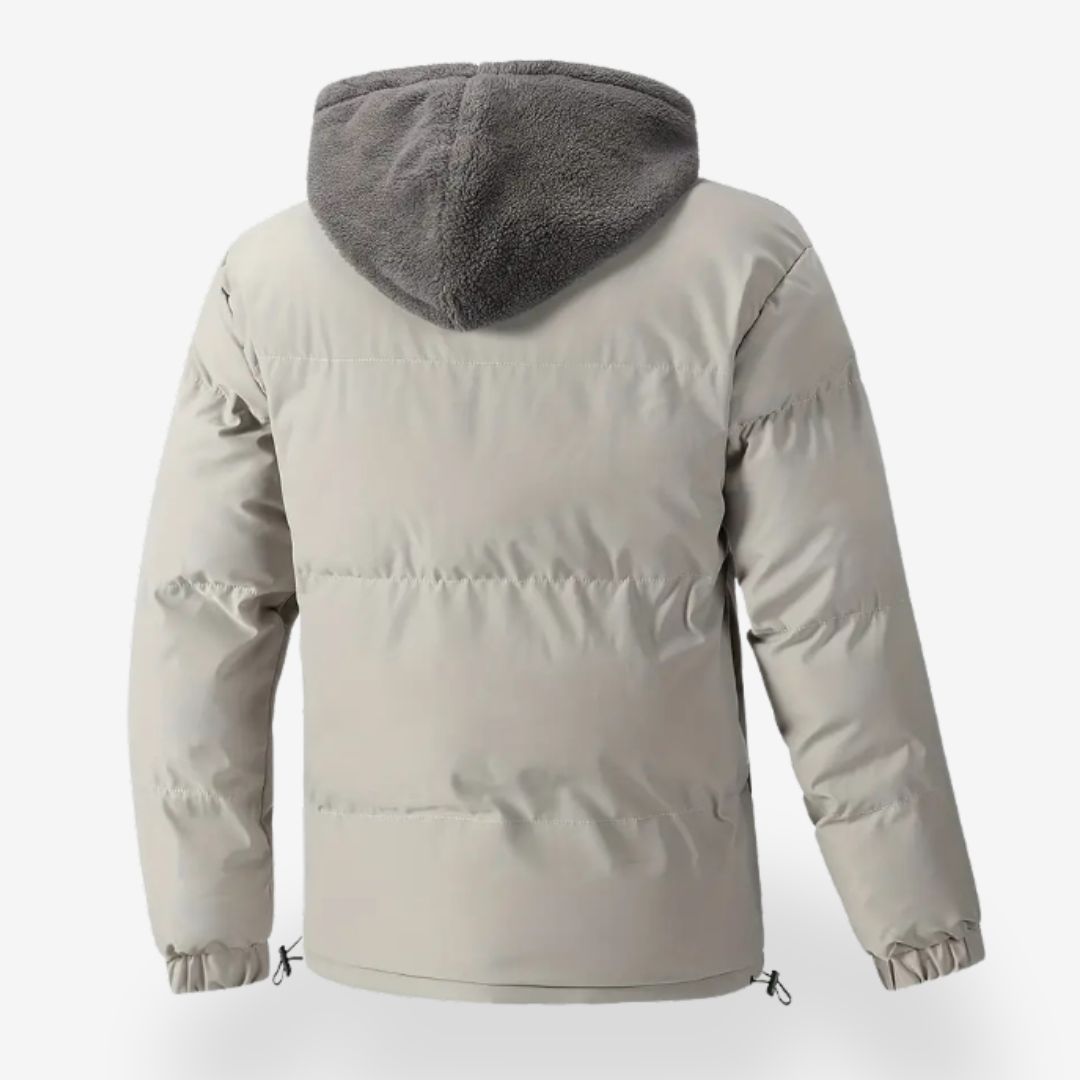 Herre Hoodie Jakke med Dobbeltlag Isolasjon 2