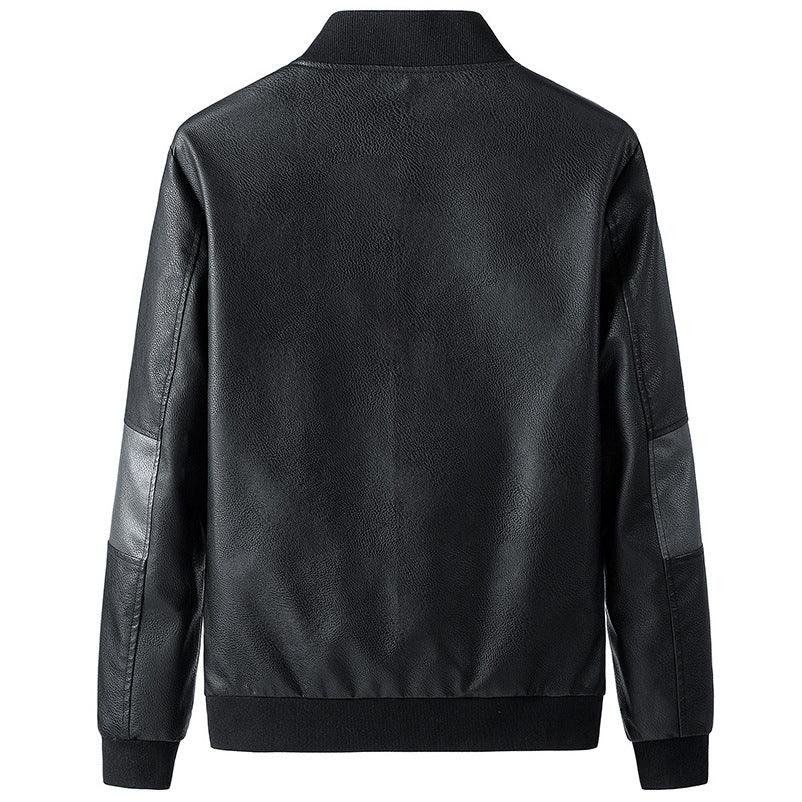 Herre Jakke Bomber Med Ribbestrikket Krage 3