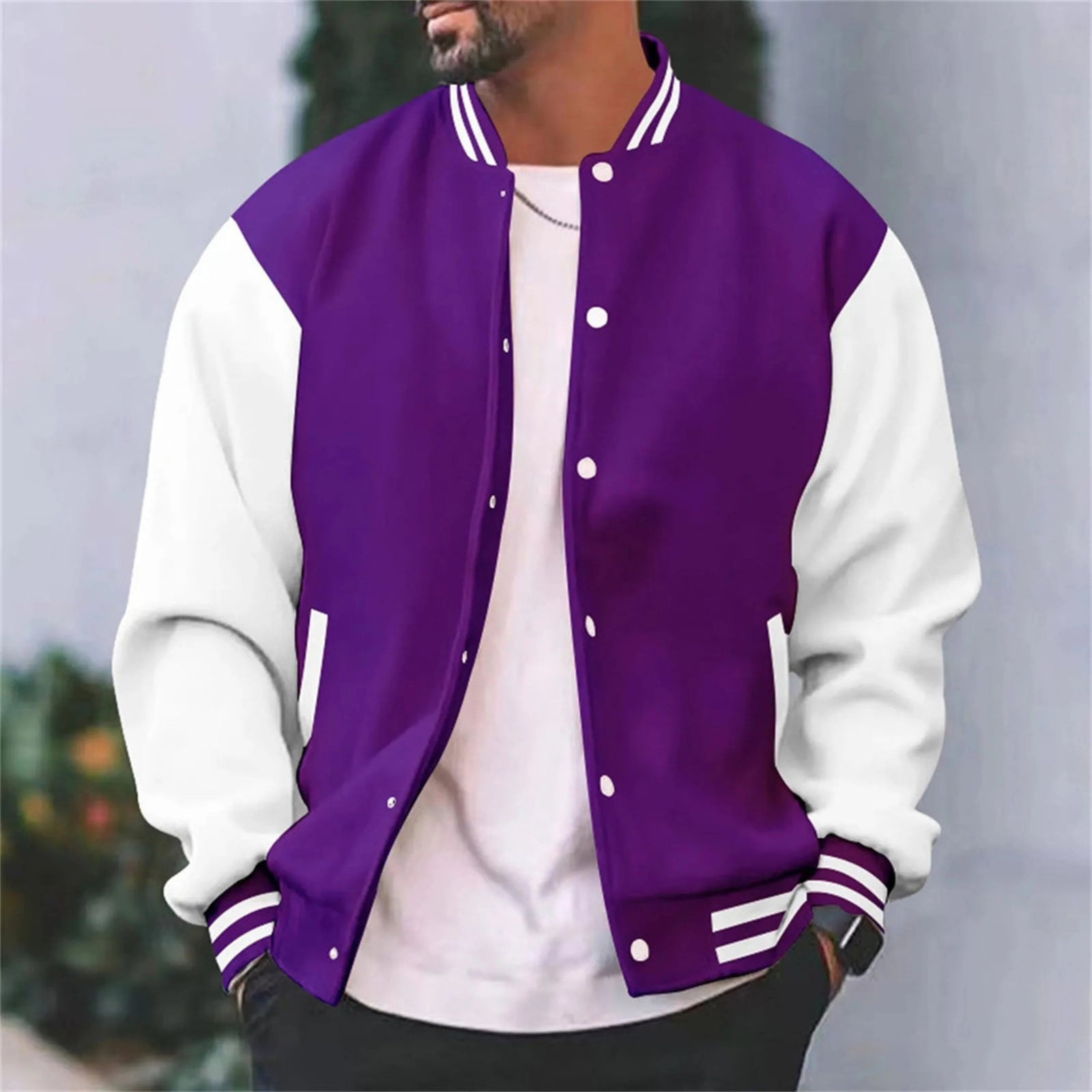Herre Jakke Bomber Varsity Stil 3