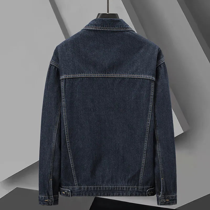 Herre Jakke Cargo Denim Urban Stil 1