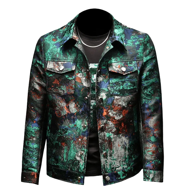 Herre Jakke med Iriserende Finish 0
