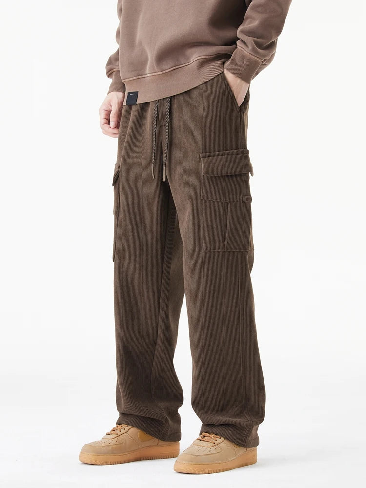Herre Joggebukse Cargo-Inspirert Avslappet Passform 1