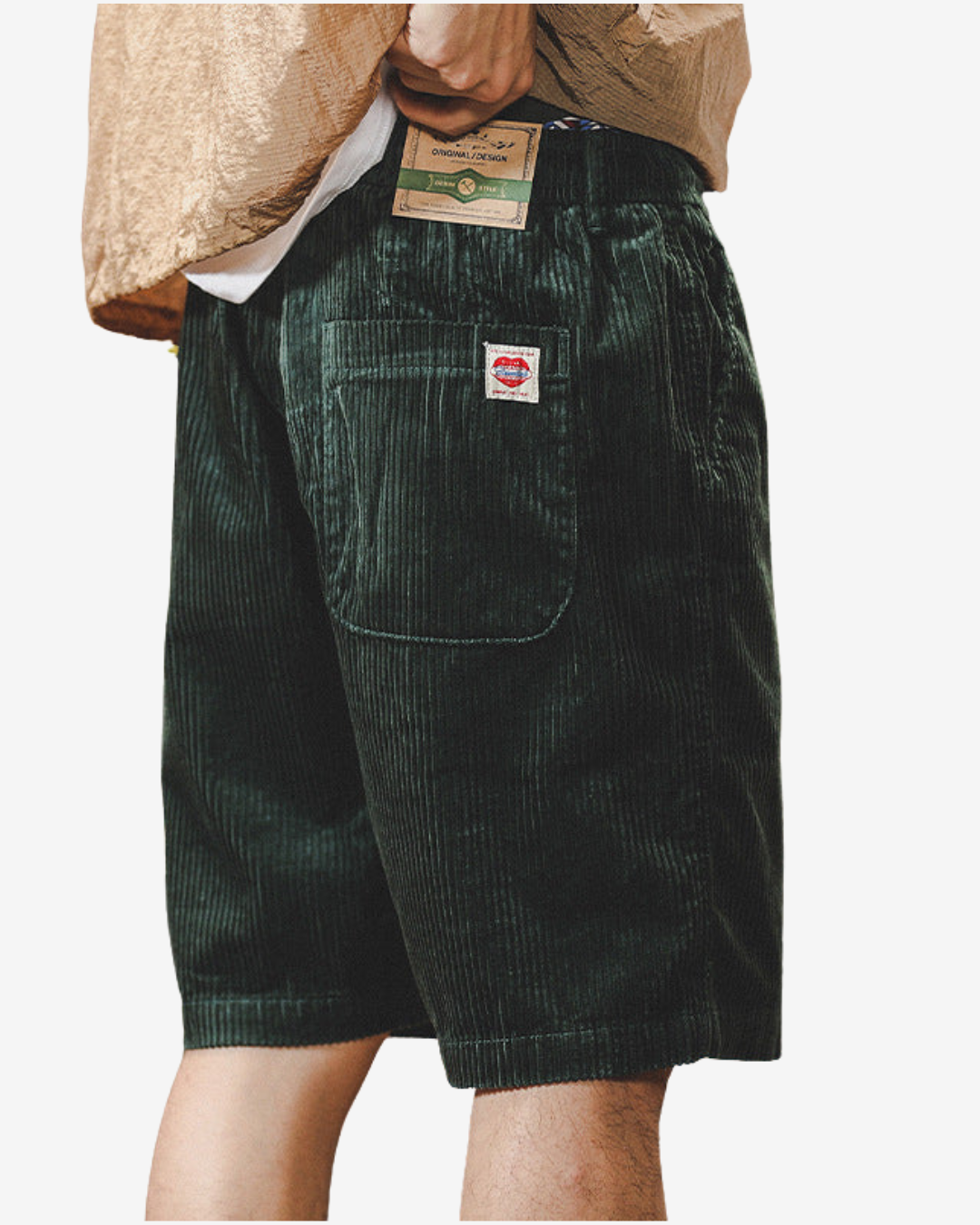 Herre Kordfløyel Shorts Casual 6