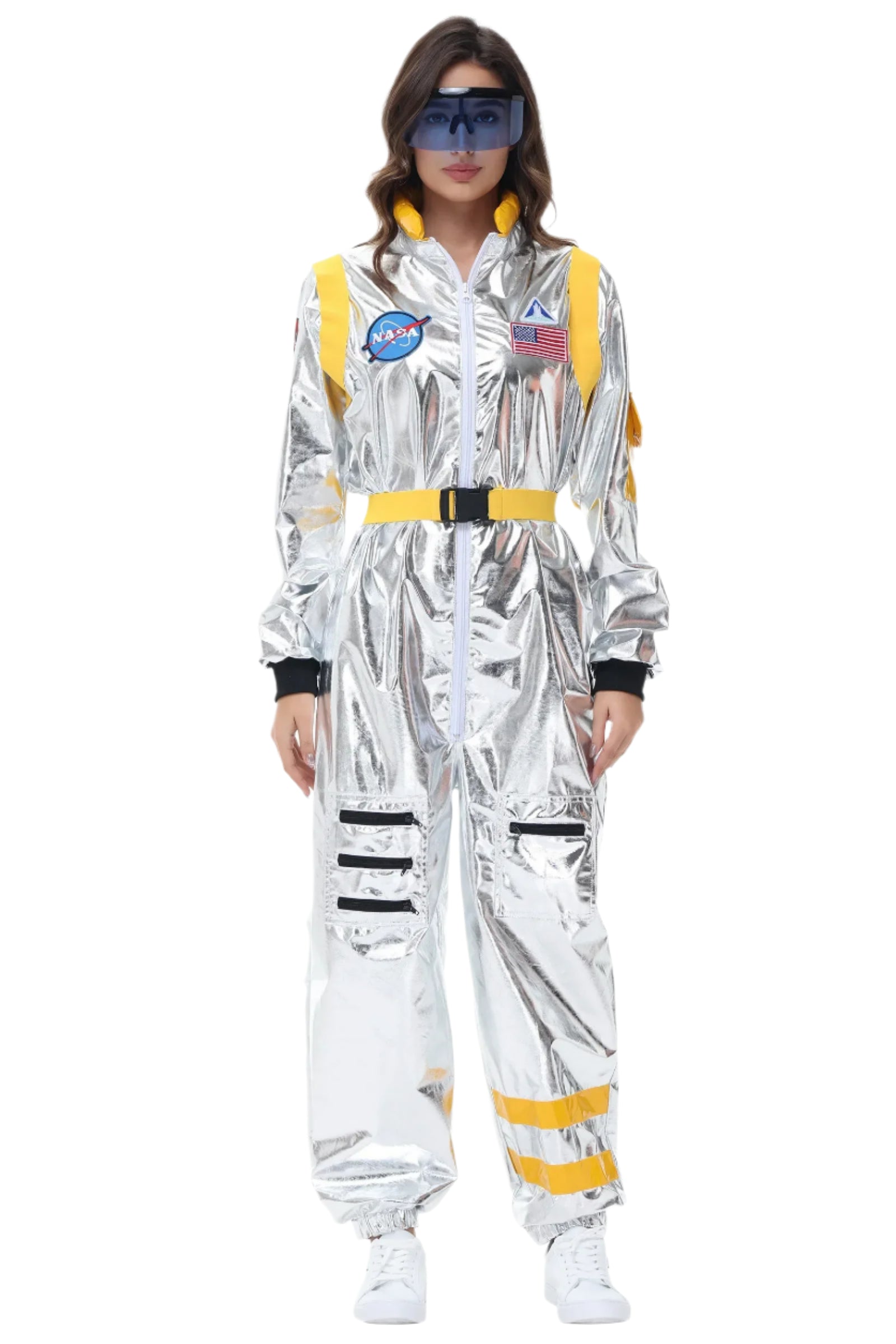 Herre Kostyme Astronaut Futuristisk Polyester 9