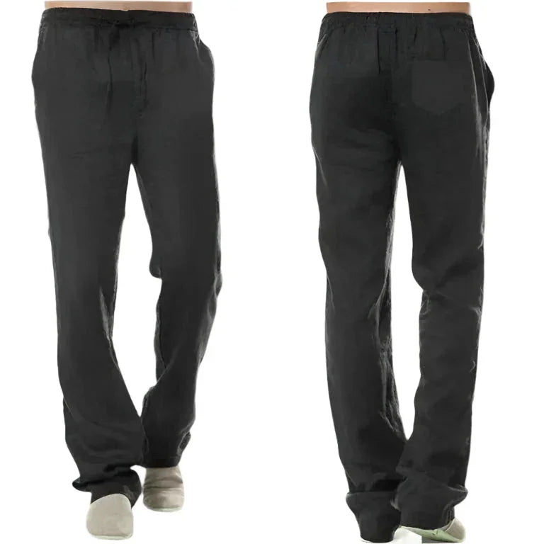 Herre Linbukse Uformell Stil 6