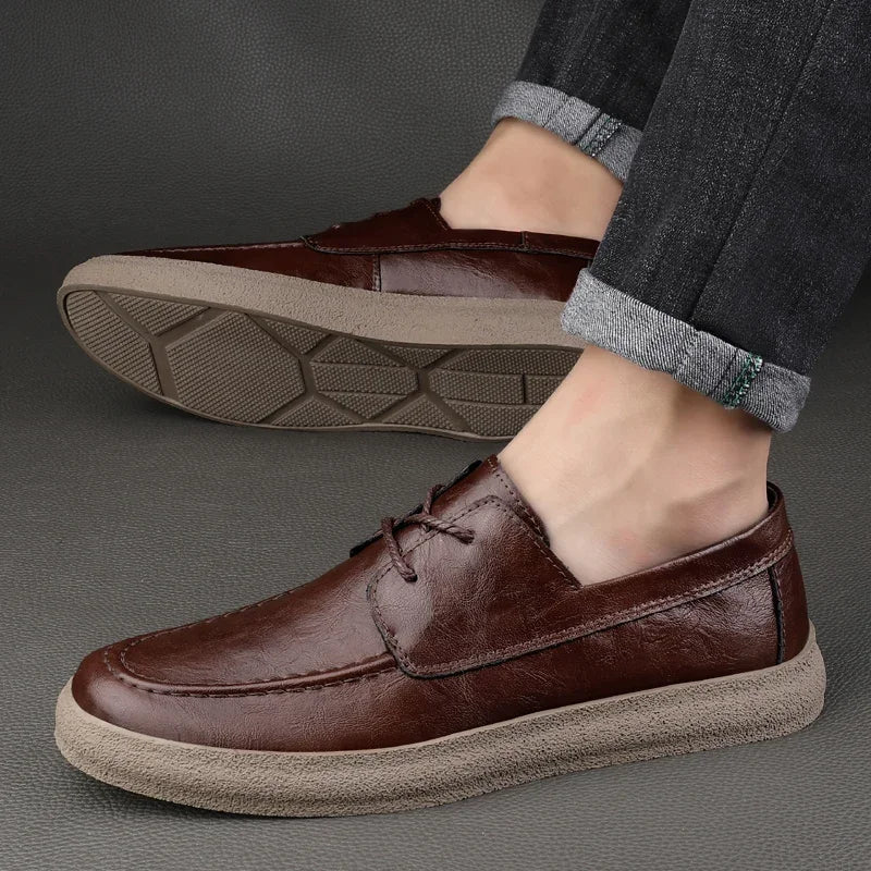 Herre Loafers med Åpen Snøring Moderne Stil 1