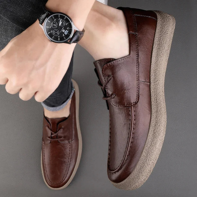 Herre Loafers med Åpen Snøring Moderne Stil 3