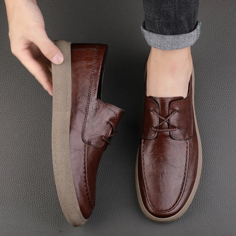 Herre Loafers med Åpen Snøring Moderne Stil 6