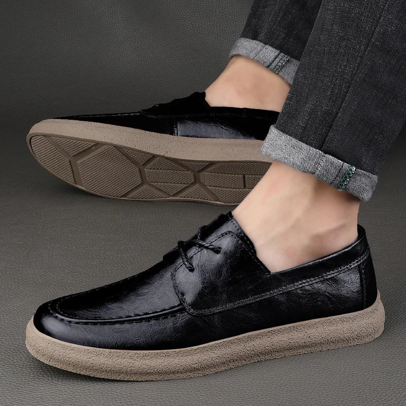 Herre Loafers med Åpen Snøring Moderne Stil 8