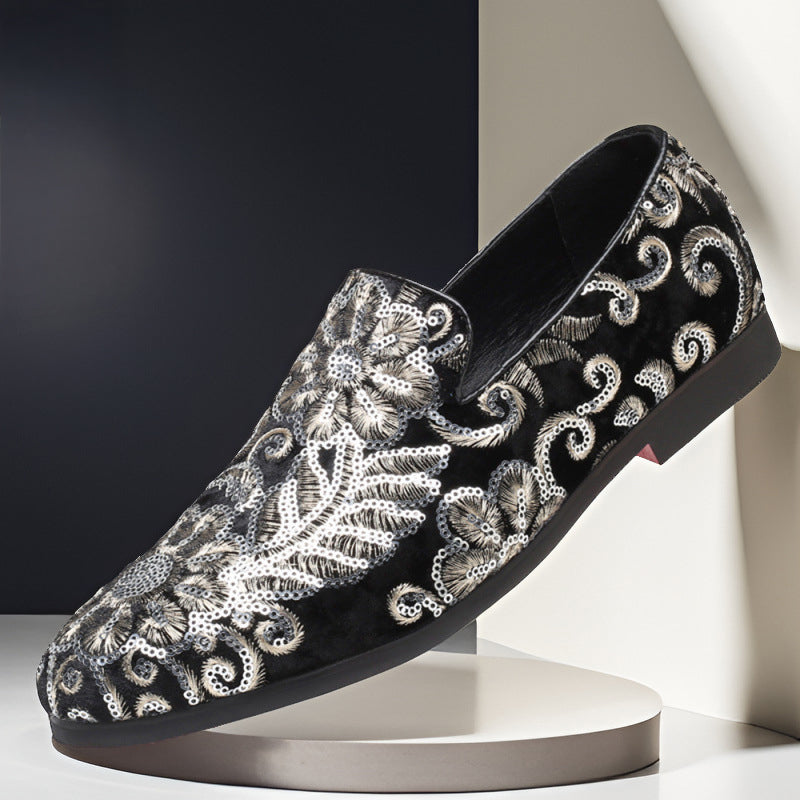 Herre Loafers med Blomsterbroderi 2