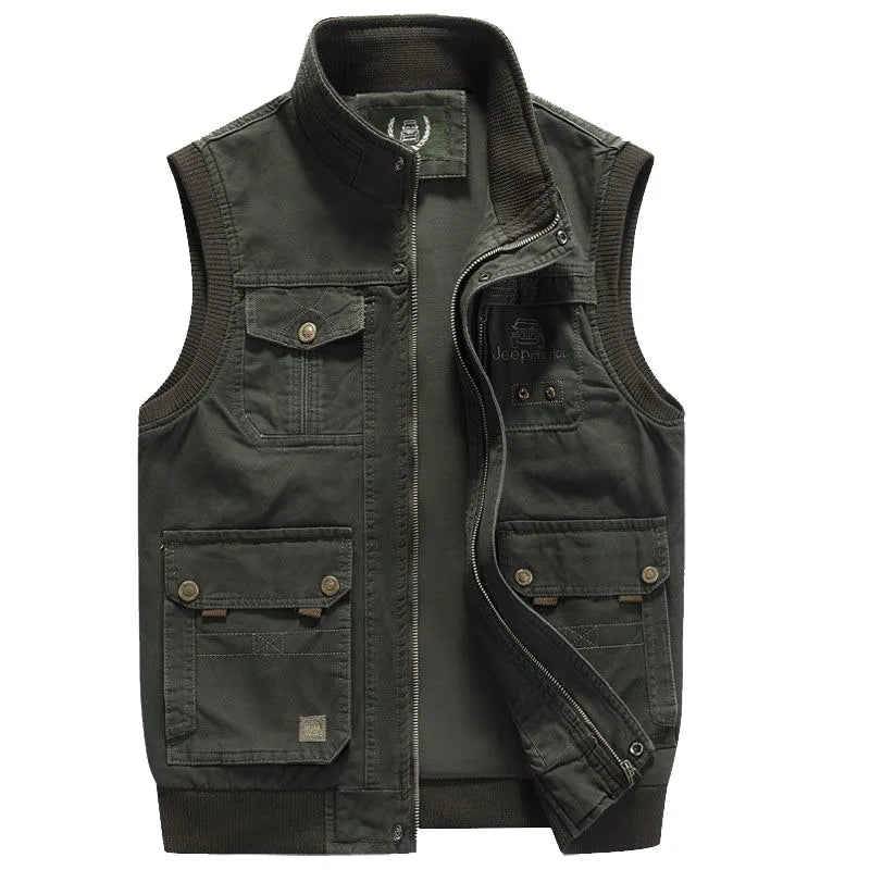 Herre Multilommevest Vintage Stil 0
