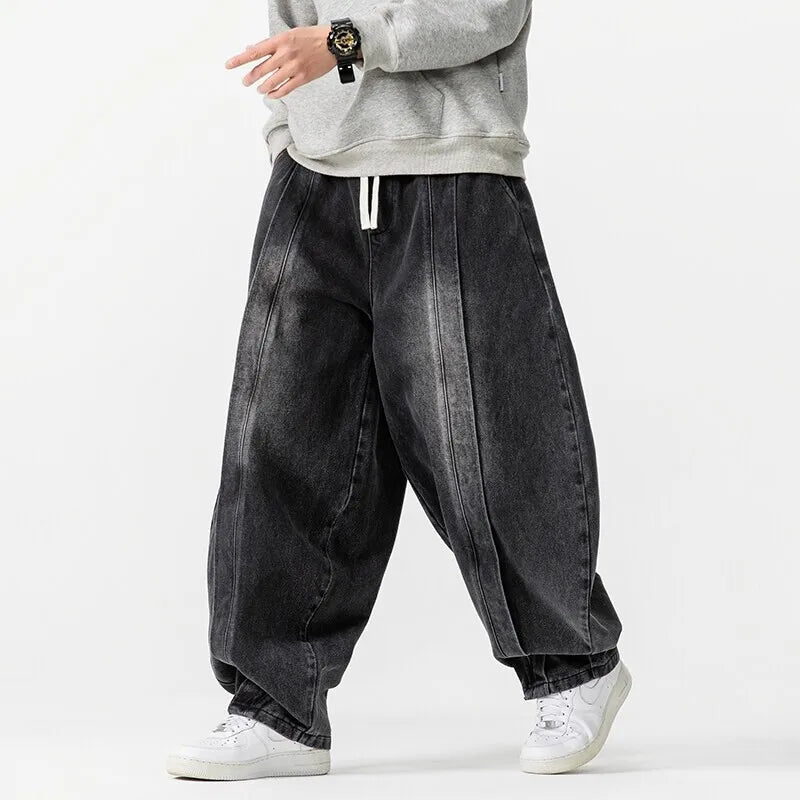 Herre Overdimensjonerte Jeans Tapered 5