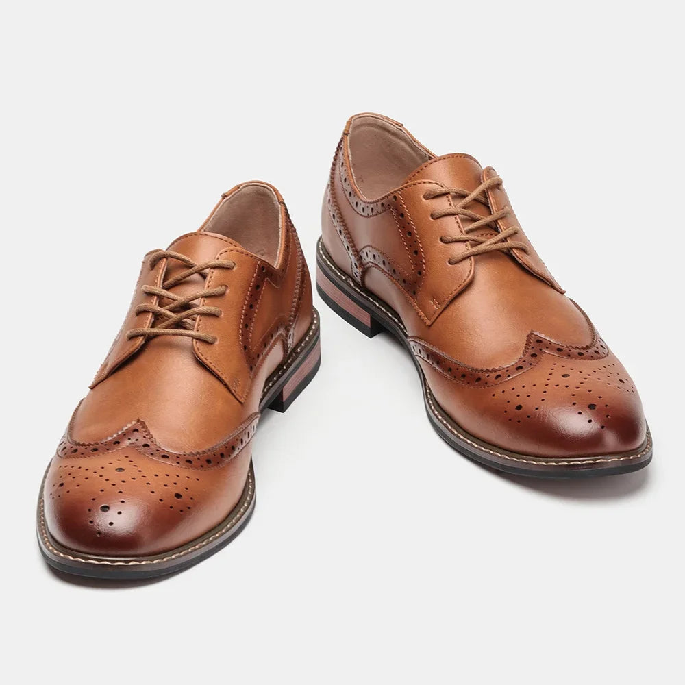 Herre Oxford Brogues Klassisk Stil 7