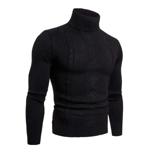 Herre Polo Skjorte Kabelstrikket Klassisk Stil 2