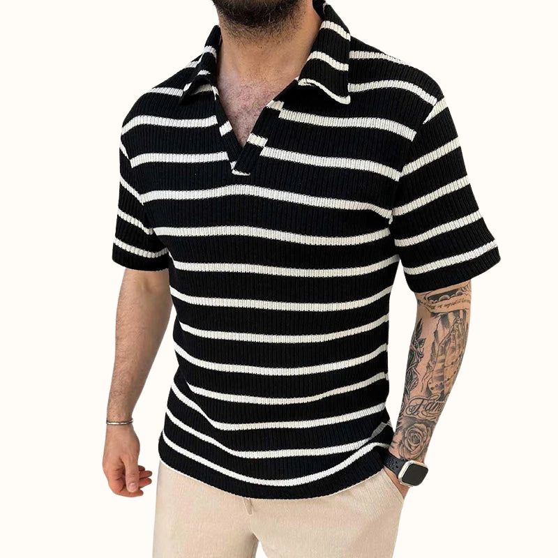 Herre Polo Skjorte med Avslappet Krage 5