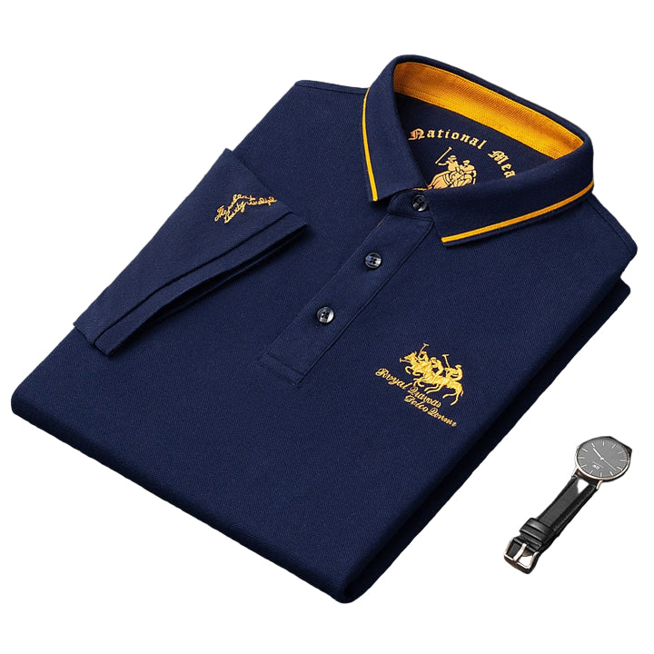 Herre Poloshirt Moderne Stil Blandet Stoff 0