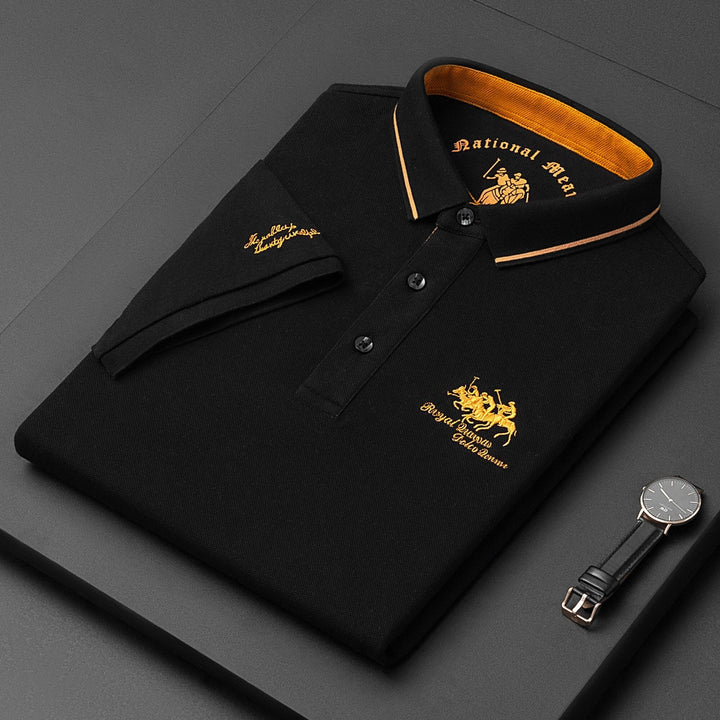 Herre Poloshirt Moderne Stil Blandet Stoff 5