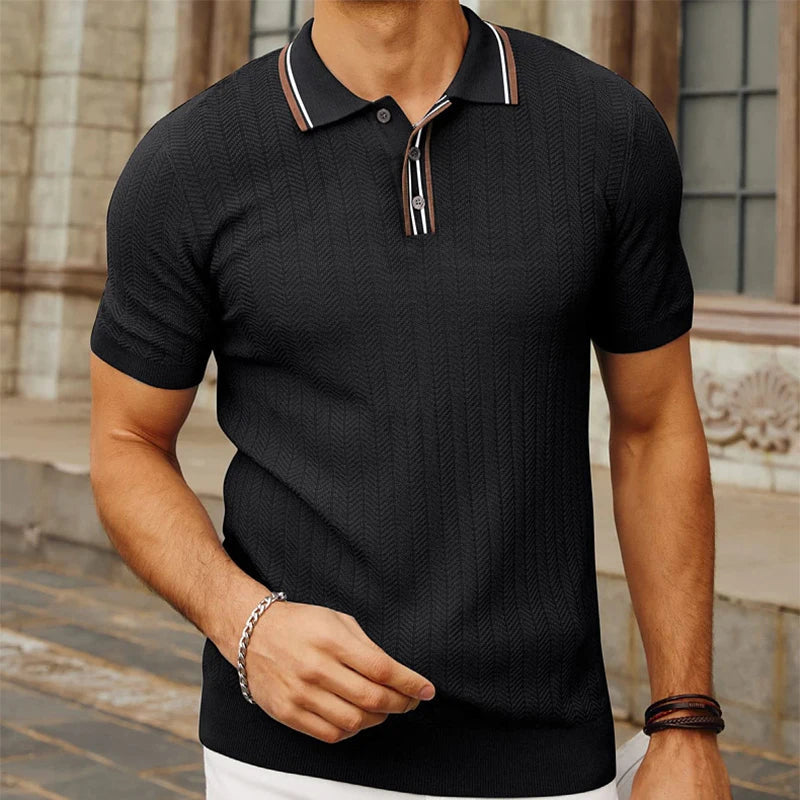 Herre Poloshirt Slim Fit Silke 6