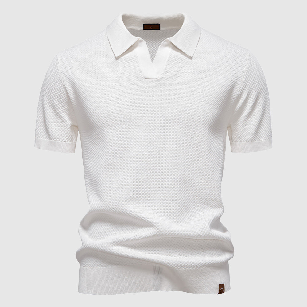 Herre Poloskjorte Klassisk Stil 4