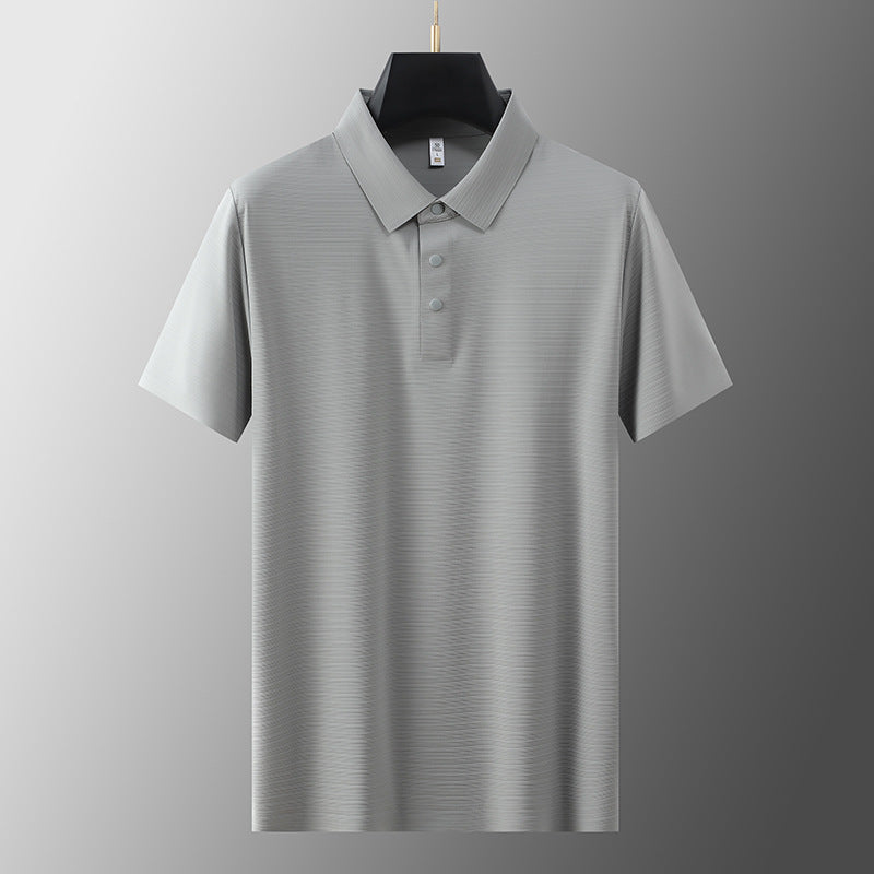 Herre Poloskjorte Klassisk Stil Ribbete Design 3