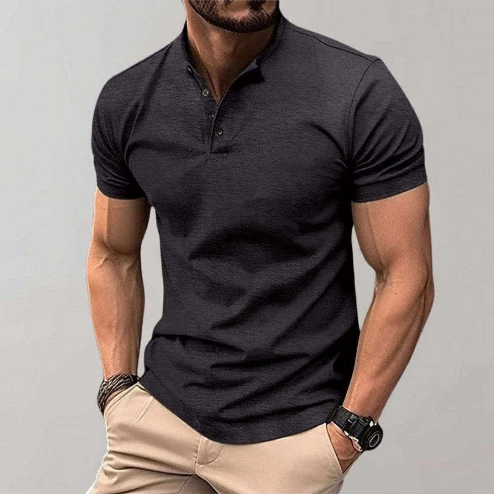 Herre Poloskjorte Uformell Stil 1