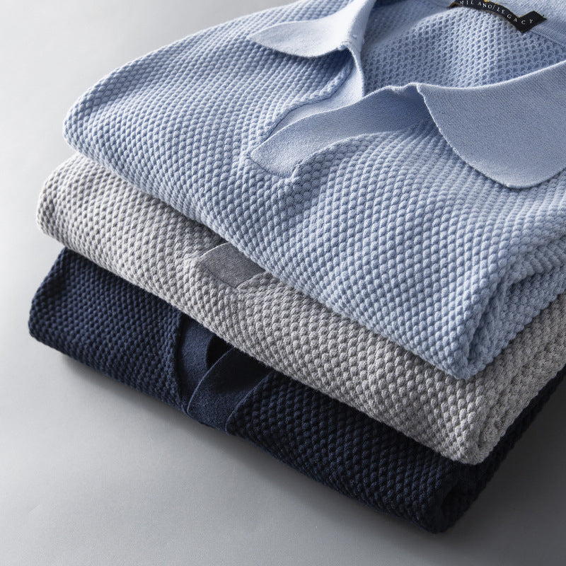 Herre Poloskjorte med Mesh Detaljer Korte Ermer 7