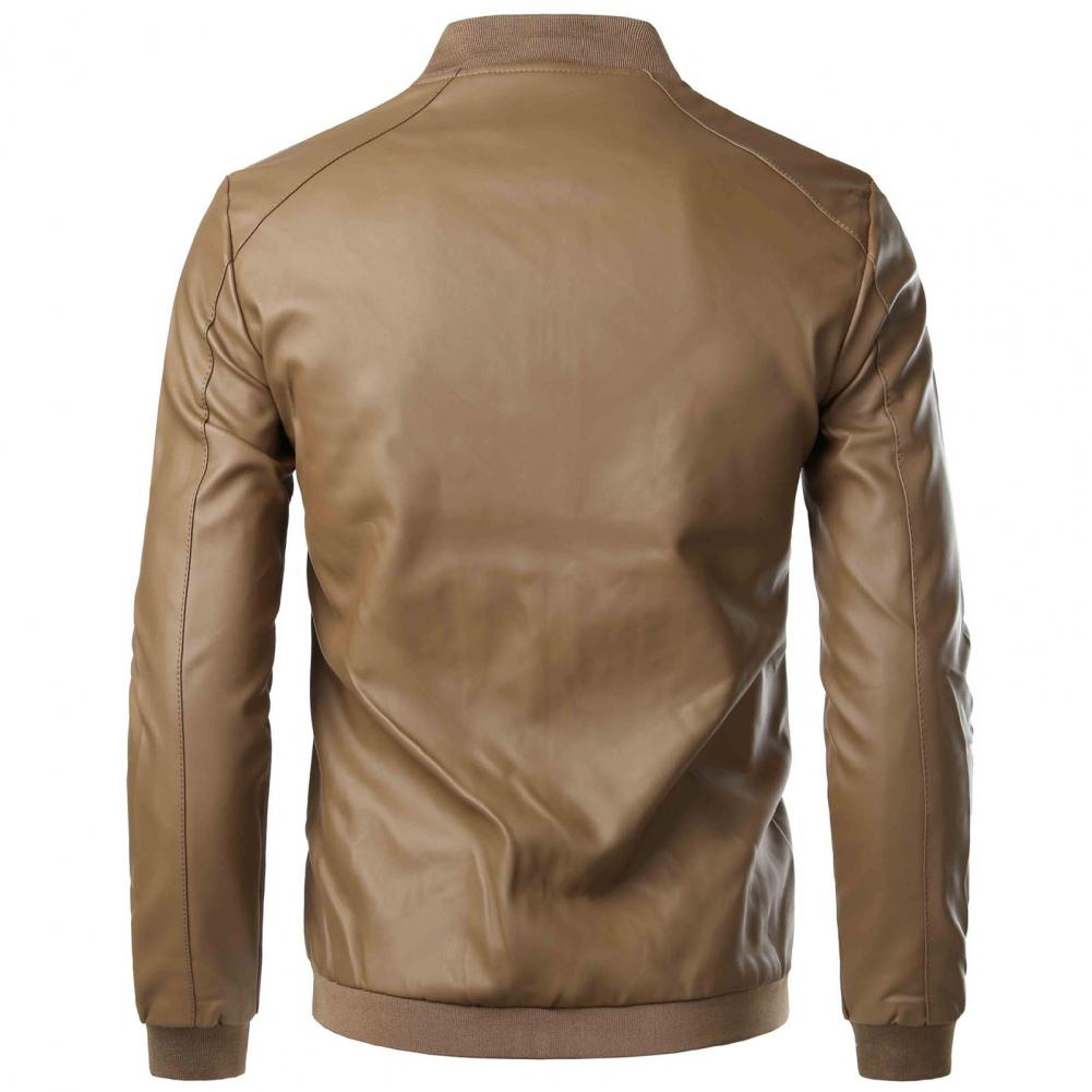 Herre Skinnjakke Stilig Design 6
