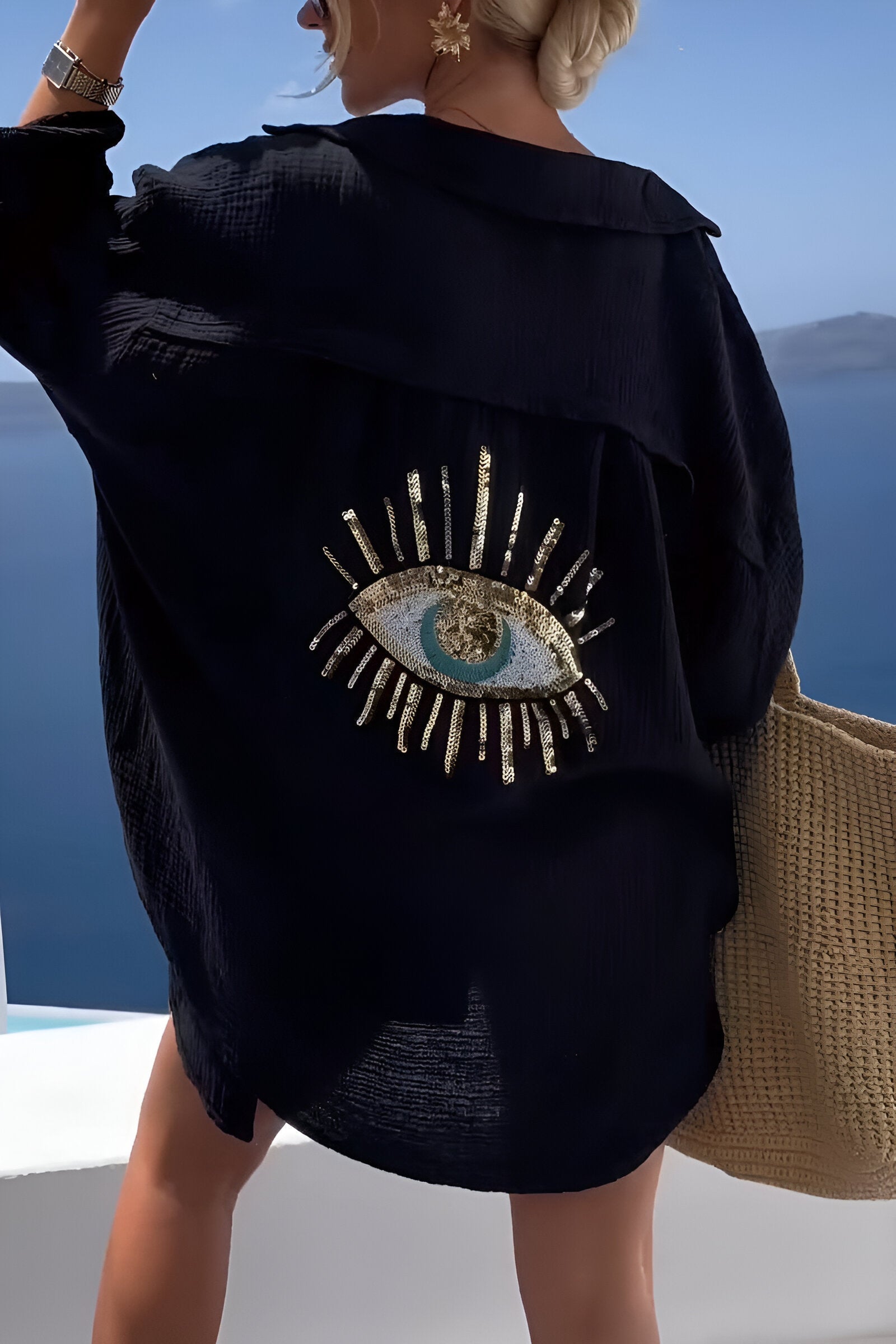 Herre Skjorte Polo Med Unikt Perlebroderi 4