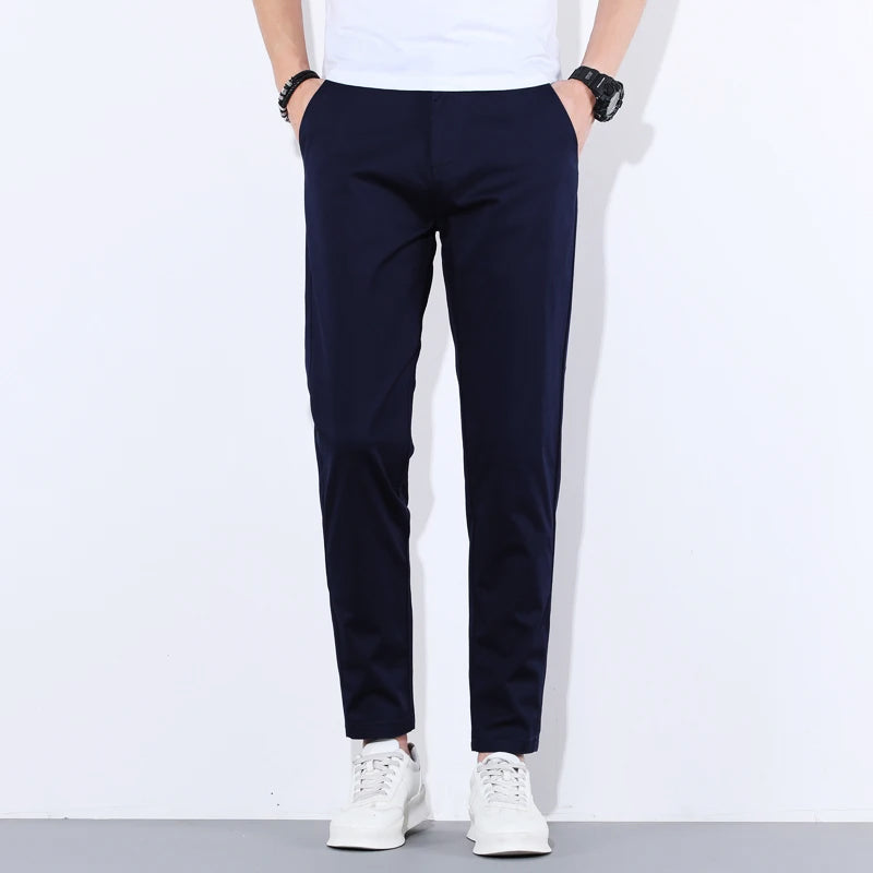 Herre Slim-Fit Bukser med Avsmalnende Ben 2
