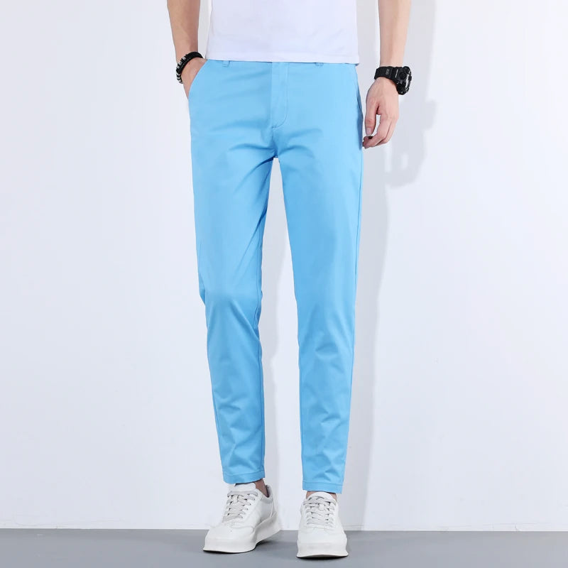Herre Slim-Fit Bukser med Avsmalnende Ben 4