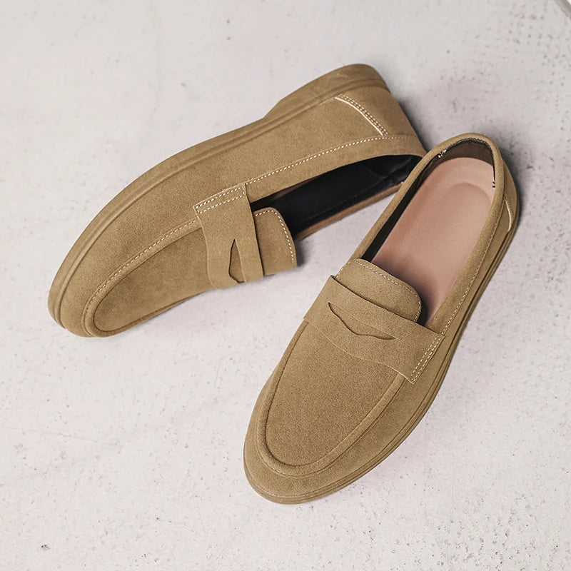 Herre Slip On Loafers Komfortabel Uformell Sko 3