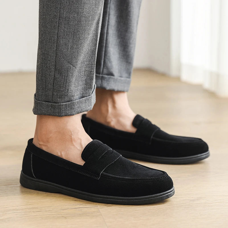 Herre Slip On Loafers Komfortabel Uformell Sko 4