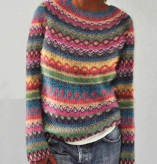 Herre Strikket Pullover med Rundhals 2