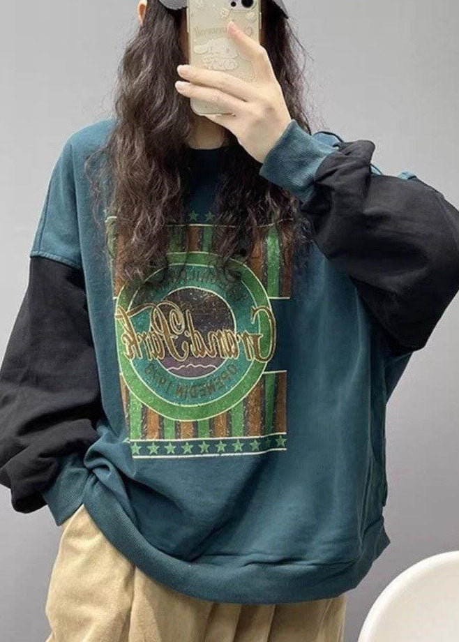 Herre Sweatshirt med Trykk Streetwear 1