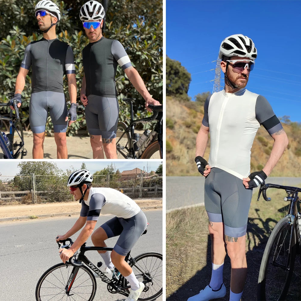 Herre Sykkelshorts Pustende Lycra med Reflekterende Detaljer 2