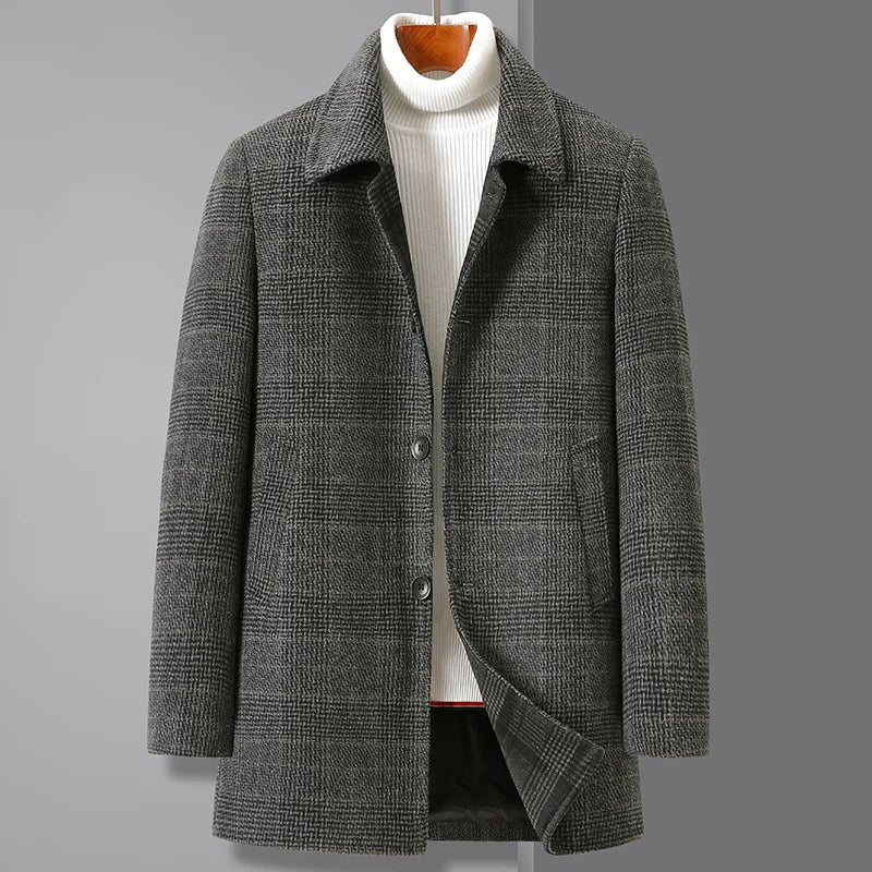 Herre Trench Coat Klassisk Stil 2