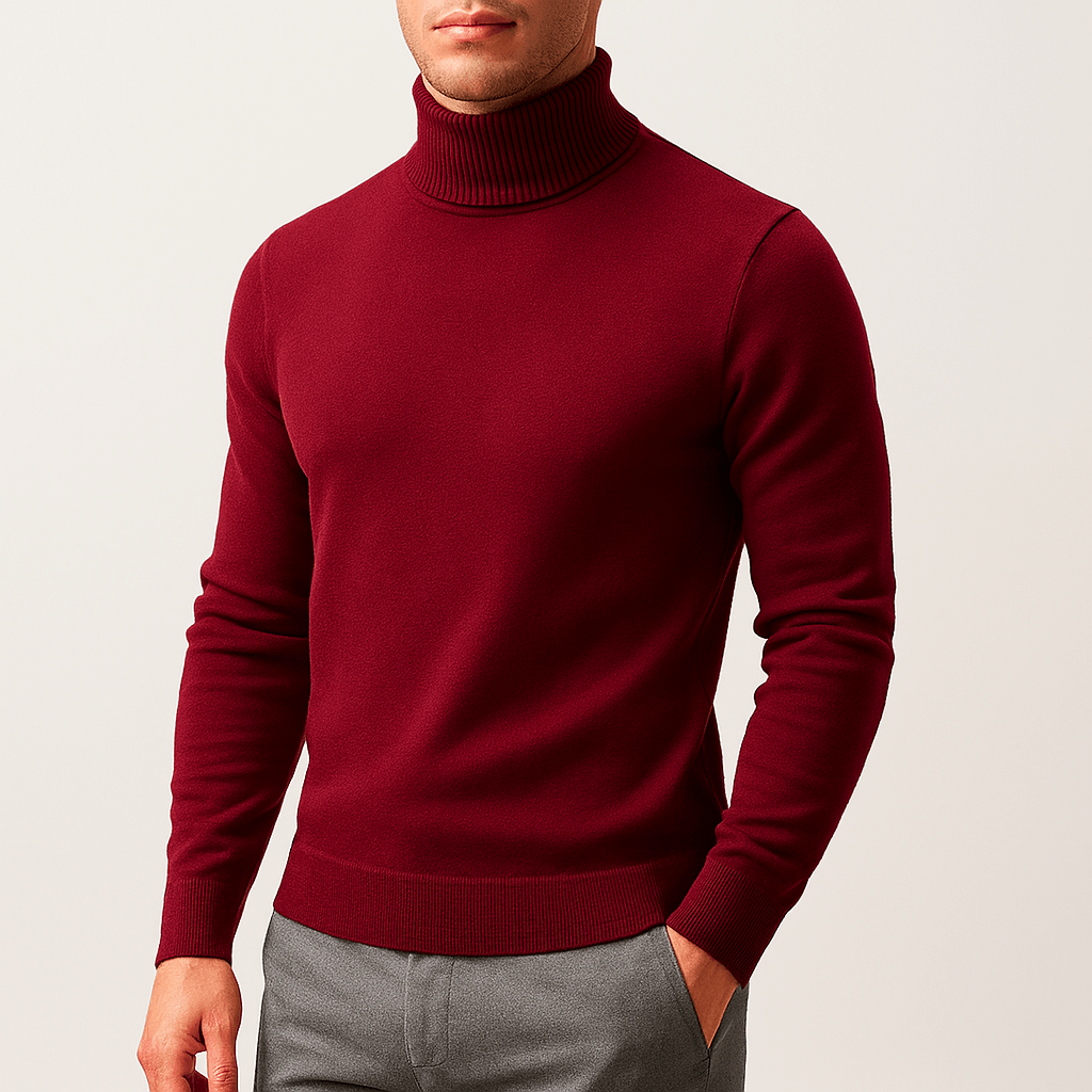 Herre Turtleneck Genser Minimalistisk Stil 2